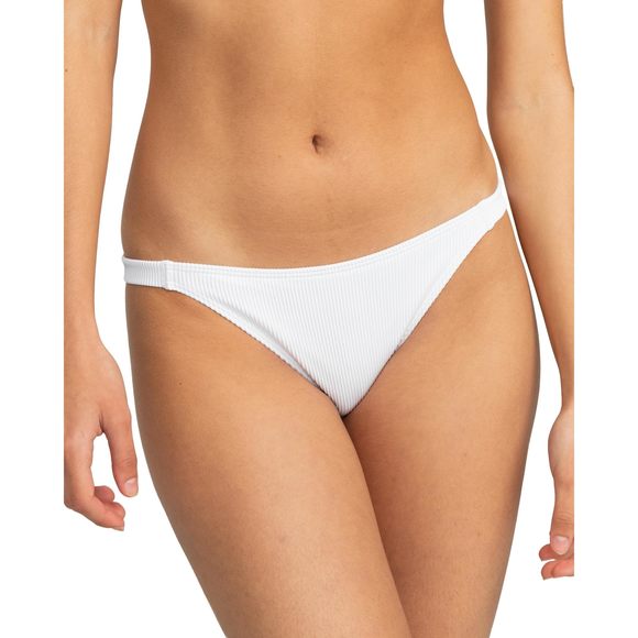 Roxy Women's Standard Bikini Swimsuit Cheeky Bottoms Bright White Medium - Picture 1 of 2